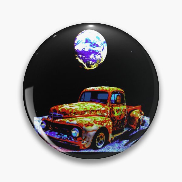 Item preview, Old Truck On The Moon designed and sold by MuscleCarTs.