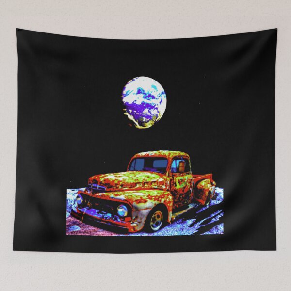 Item preview, Old Truck On The Moon designed and sold by MuscleCarTs.