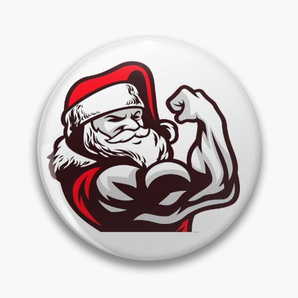 Item preview, Santa Bodybuilder designed and sold by TrueTrippyArts.