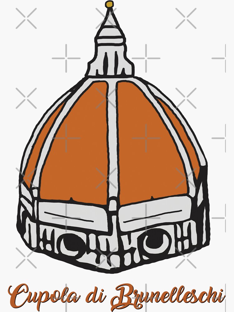 "Cupola di Brunelleschi" Sticker for Sale by themagnificers Redbubble