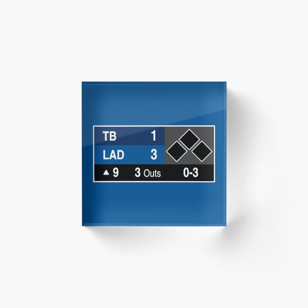 LA Baseball Championship, Los Angeles Champions 2020, Los Doyers, Blue Crew Acrylic Block
