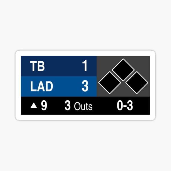 LA Baseball Championship, Los Angeles Champions 2020, Los Doyers, Blue Crew Sticker