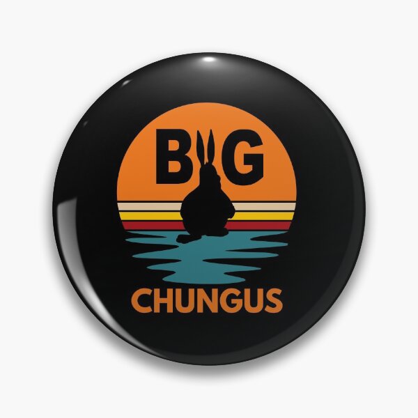 Artikelvorschau, Big Chungus Shadow Meme Fett Hase Retro Vintage 70er Jahre Sonnenuntergang entworfen und verkauft von Draculaura2009.