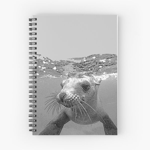 Artikelvorschau, Nettes Retro-Siegel im Meer - kühle Tiere entworfen und verkauft von amazimals.