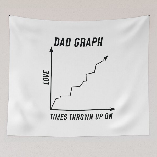 Item preview, New Dads Vs Bodily Fluid Exposure Funny Graph design designed and sold by jakehughes2015.
