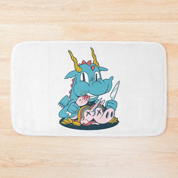 Item preview, Cute dragon eats unicorn designed and sold by DerSenat.