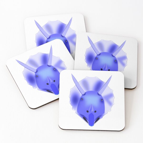 Item preview, neon blue triceritops designed and sold by hop2swing.