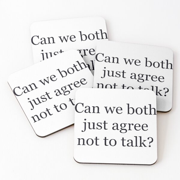 Item preview, Let's Just Not Talk designed and sold by PorcupineQuinn.