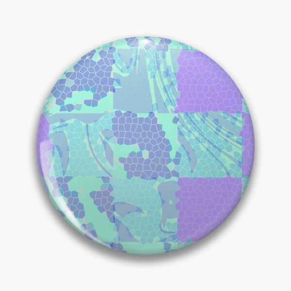 Item preview, Patrón inspirado en brillo púrpura y azul Check Mate Mermaid Festival designed and sold by AbstractCreates.