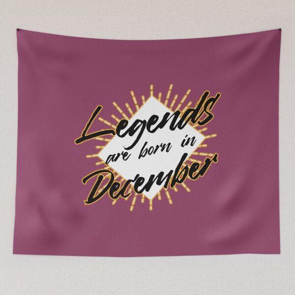 Item preview, LEGENDS ARE BORN IN DECEMBER designed and sold by Delicious Design ⭐⭐⭐⭐⭐.