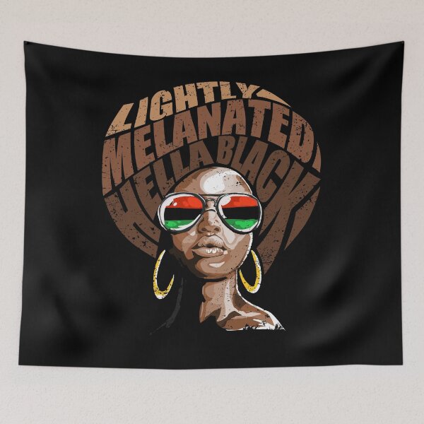 Item preview,  Lightly Melanated Hella Black  designed and sold by mermaidselina.