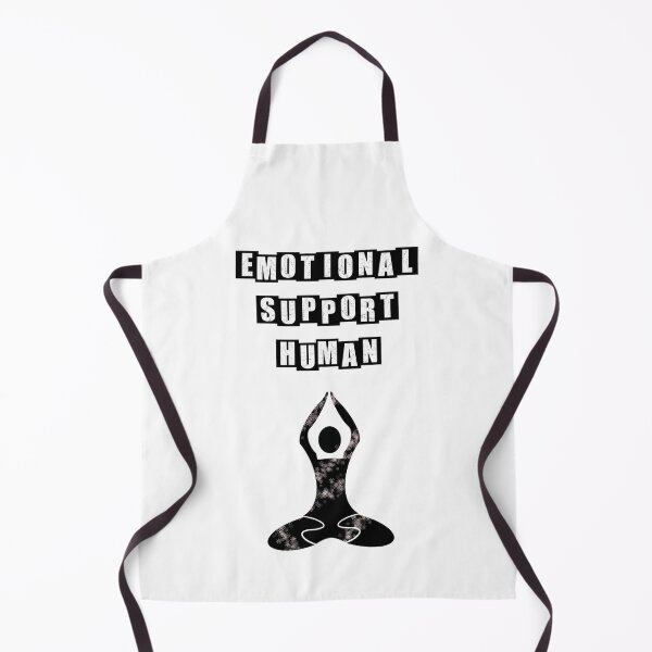 Item preview, Emotional Support Human doing Yoga - White Text designed and sold by BusyMonkeys.