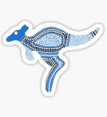 Aboriginal Art Kangaroo Sticker