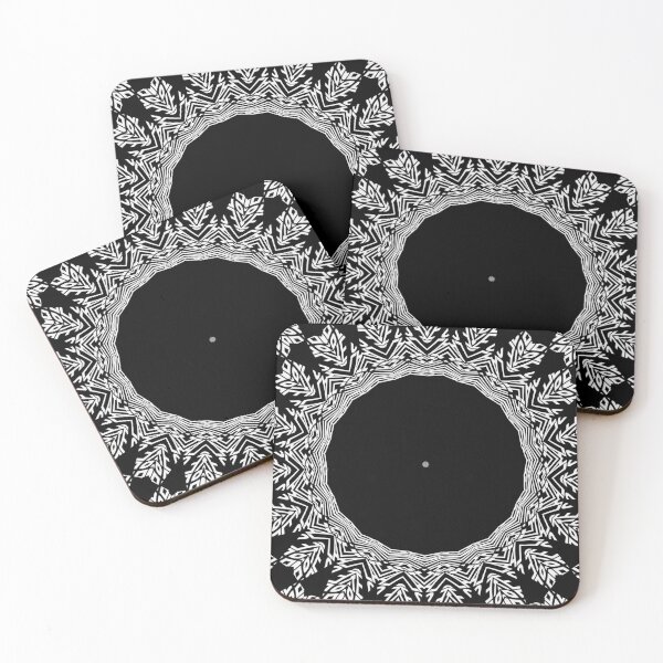 Item preview, Arctic Circle Kaleidoscope Black And White Nordic Design designed and sold by taiche.
