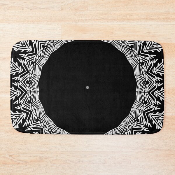 Item preview, Arctic Circle Kaleidoscope Black And White Nordic Design designed and sold by taiche.