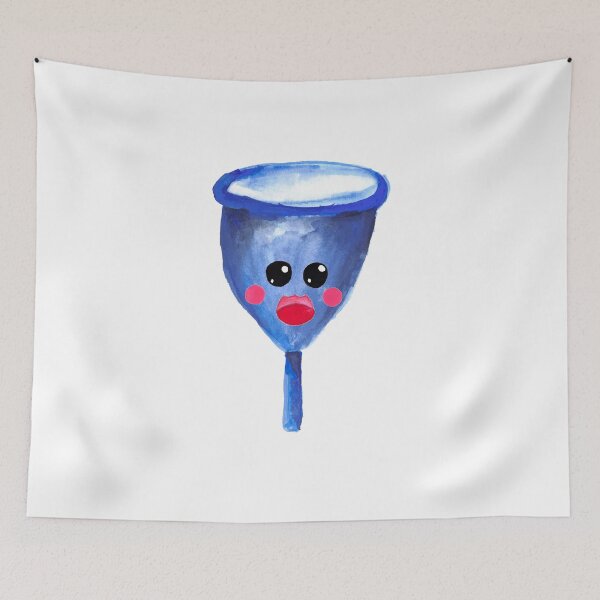 Item preview,  Cute Gouache Menstrual Cup designed and sold by sadiesavesit.