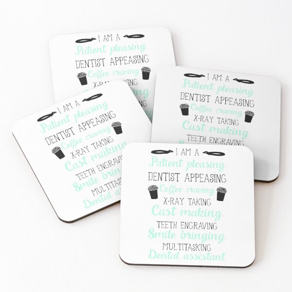 Item preview, I Am a Patient Pleasing Dentist Appeasing Coffee Craving X-Ray Taking Cast Making Teeth Engraving Smile Bringing Multitasking Dental Assistant T-Shirt designed and sold by ZANKELLO.
