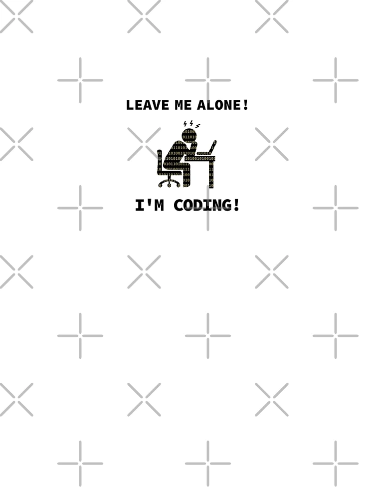 Thumbnail 5 of 5, A-Line Dress, Leave Me Alone, I am Coding, Programmer At Work, Source Code, Software Engineer, Computer Science, Programming Humor, Binary Code designed and sold by Max-Wear.