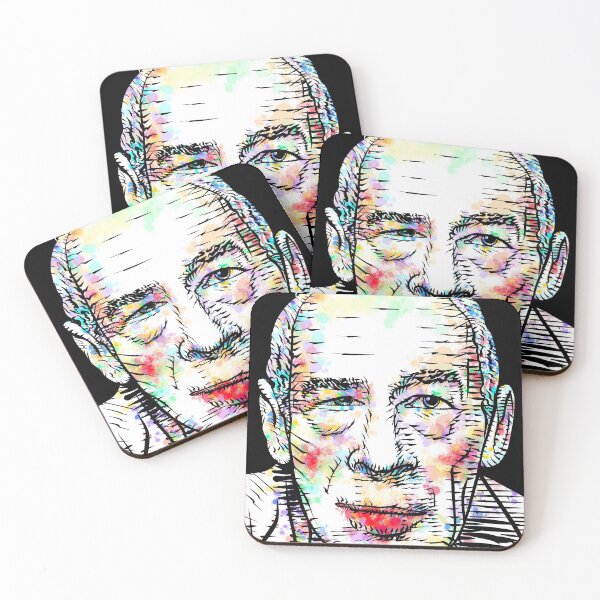 Item preview, HENRY MILLER watercolor and ink portrait designed and sold by lautir.