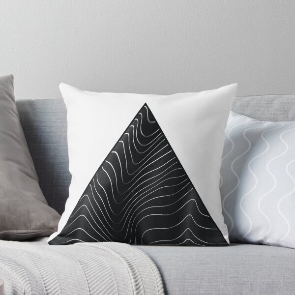 Item preview, Wavy Abstract Lines Optical Illusion Triangle designed and sold by KimVanG.