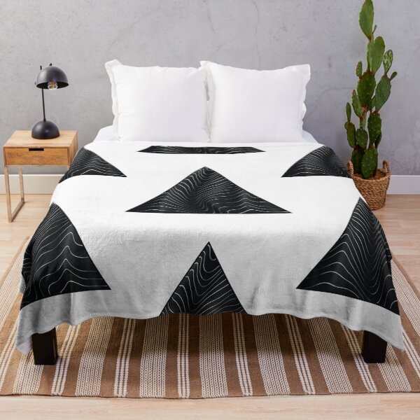 Item preview, Wavy Abstract Lines Optical Illusion Triangle designed and sold by KimVanG.