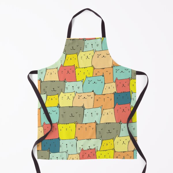 Item preview, Colorful Cat Seamless Pattern designed and sold by DopeTops.