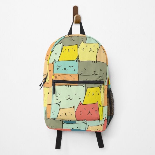Item preview, Colorful Cat Seamless Pattern designed and sold by DopeTops.