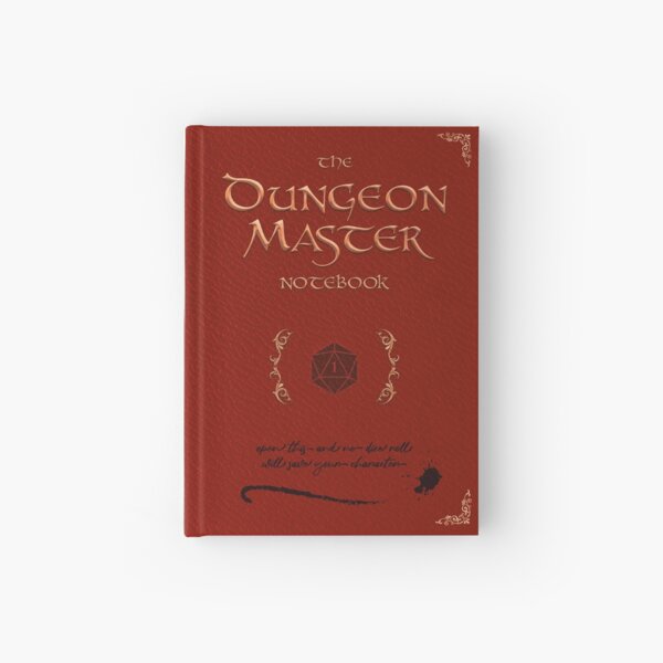 The Dungeon Master Notebook (Red) Hardcover Journal