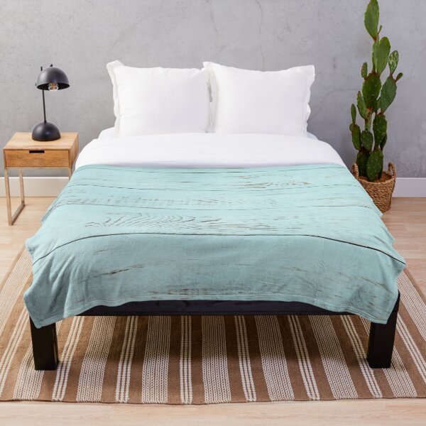 Aperçu de l'œuvre Panneau de grange de plage rustique, grain de bois bleu clair pastel créée et vendue par IamTrending.