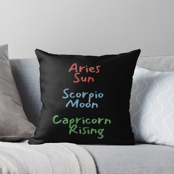 Item preview, Aries Sun Scorpio Moon Capricorn Rising Text designed and sold by leomooncreates.