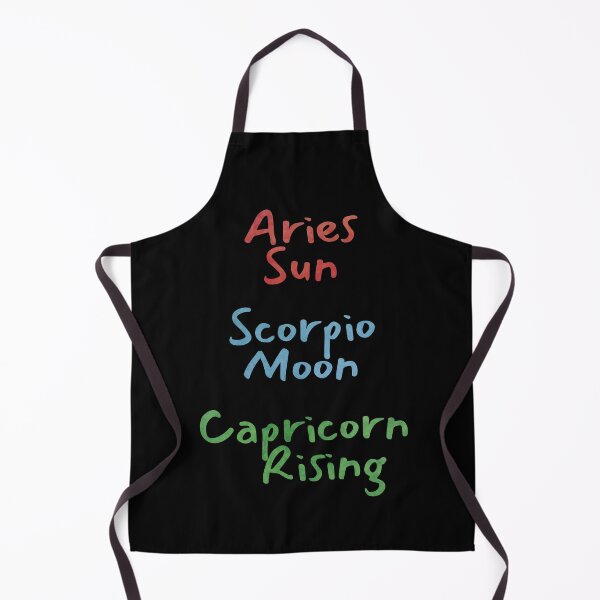 Item preview, Aries Sun Scorpio Moon Capricorn Rising Text designed and sold by leomooncreates.