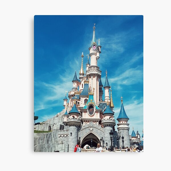 Castle Disneyland Paris Canvas Prints | Redbubble