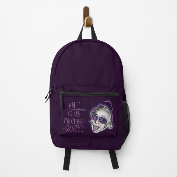Item preview, Albert Einstein Phrase • Am I or are the others crazy? v1 designed and sold by TwistedByArt.