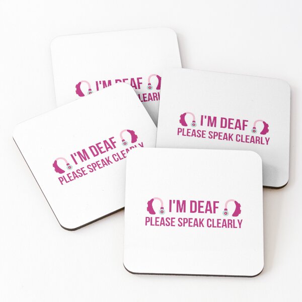 Item preview, I'm deaf please speak clearly  designed and sold by sugarrosekitch.
