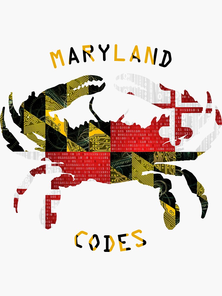 "Maryland Codes 2020 student design winner" Sticker for Sale by