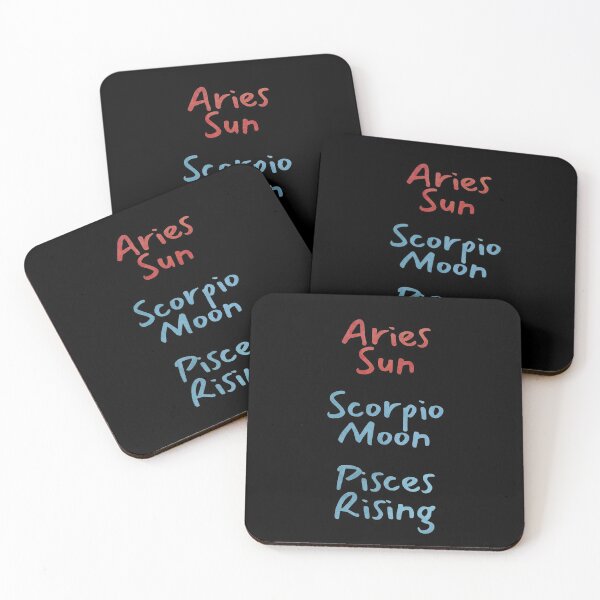Item preview, Aries Sun Scorpio Moon Pisces Rising Text designed and sold by leomooncreates.
