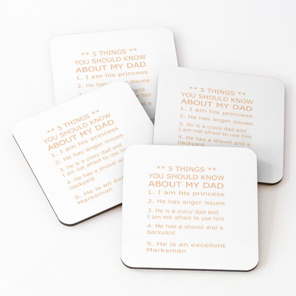 Item preview, 5 Things You Should Know About My Dad designed and sold by Personal-Tee.