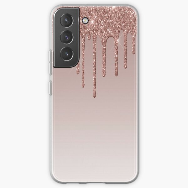 Rose gold glitter Samsung Galaxy Soft Case