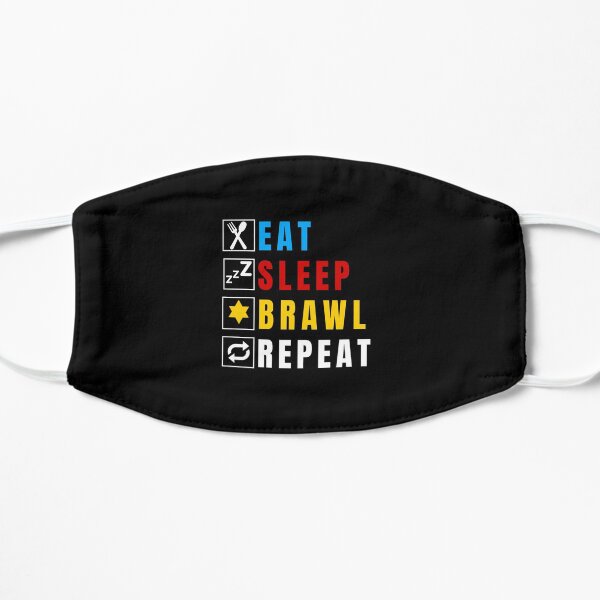 Mangez Sleep Brawl Repeat Masque sans plis