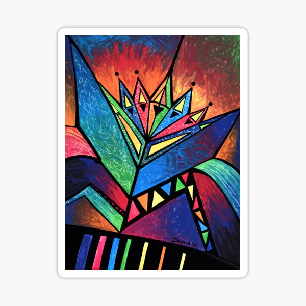 ALIEN- ORIGINAL PAINTING Sticker