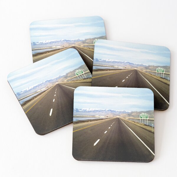 Item preview, Bonneville Speedway 2 Miles to go, exit 4 straight ahead designed and sold by Peter Kraaibeek | Generative Designs and Car Art.