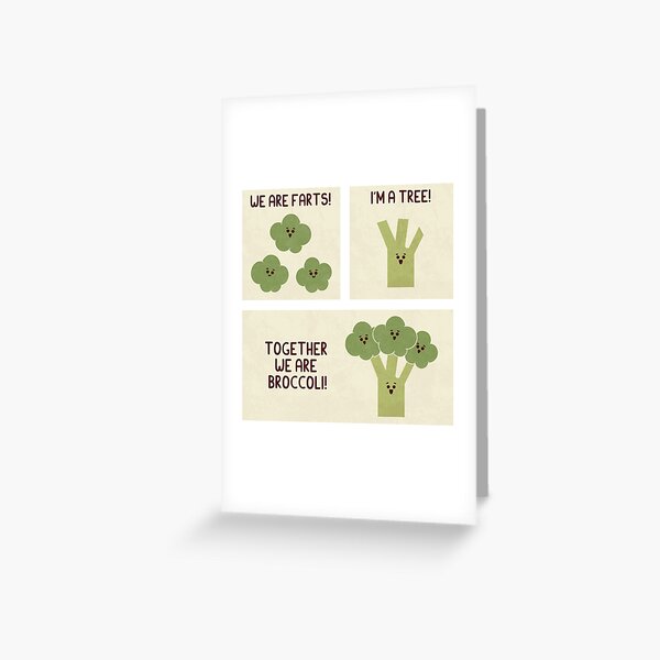 Broccoli Greeting Card