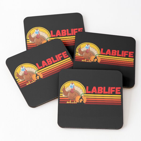 Item preview, MASKED TURKEY RETRO HALF SUNSET LABLIFE MEDICAL LABORATORY SCIENTIST designed and sold by Hippiesole.