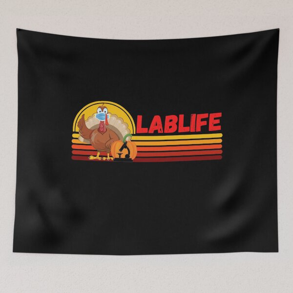 Item preview, MASKED TURKEY RETRO HALF SUNSET LABLIFE MEDICAL LABORATORY SCIENTIST designed and sold by Hippiesole.