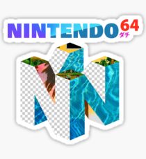 Vaporwave Nintendo 64 Sticker