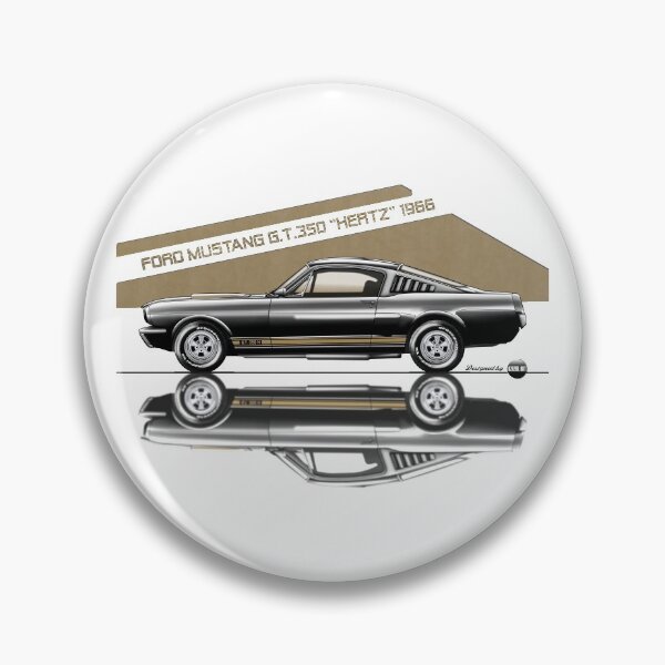Artikelvorschau, Ford Shelby Mustang GT350 Hertz Schwarz / Gold Le Mans Streifen entworfen und verkauft von Azaziel.