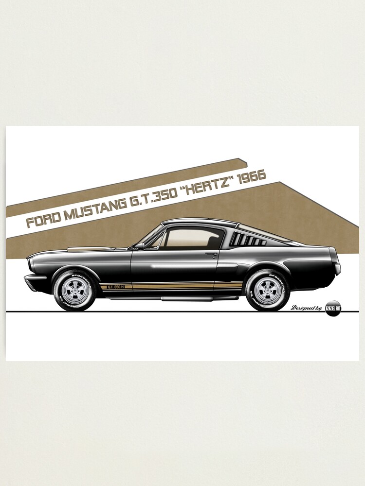 Shelby GT350H Mustang Hertz Muscle Car Art Print NEW 