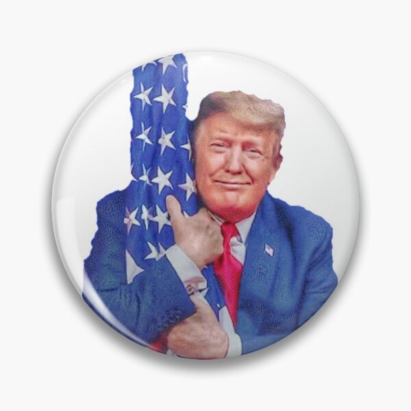 Item preview, Trump Hugs The Flag designed and sold by RepublicanMerch.