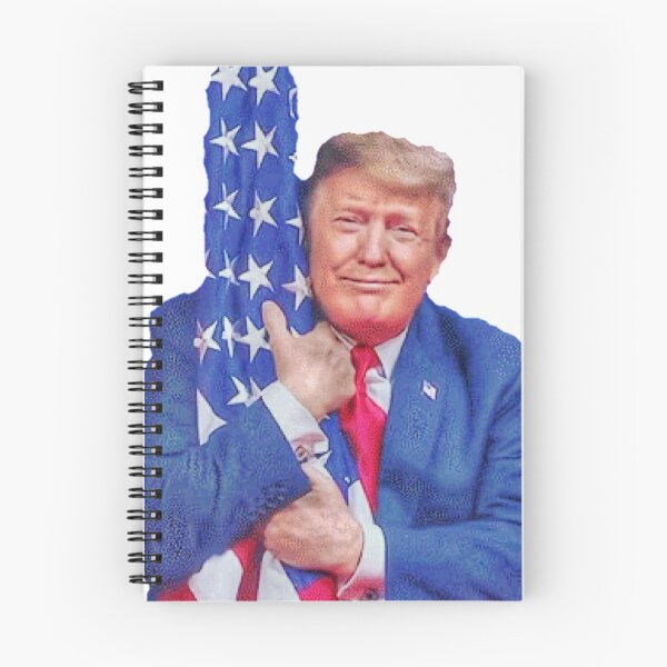 Item preview, Trump Hugs The Flag designed and sold by RepublicanMerch.
