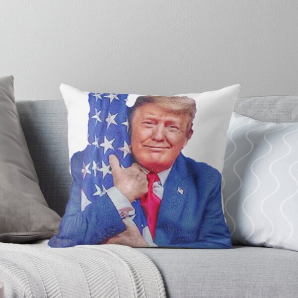 Aperçu de l'œuvre Trump embrasse le drapeau créée et vendue par RepublicanMerch.